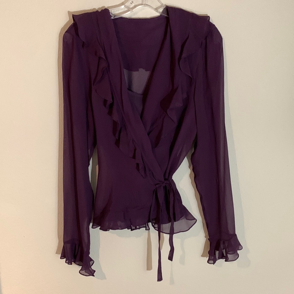 Lauren Ralph Lauren 2 piece chiffon blouse. 14 New without tag